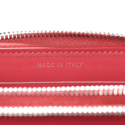 Chanel Caviar Quilted Large Gusset Double Zip Around Wallet Red 7 of 13