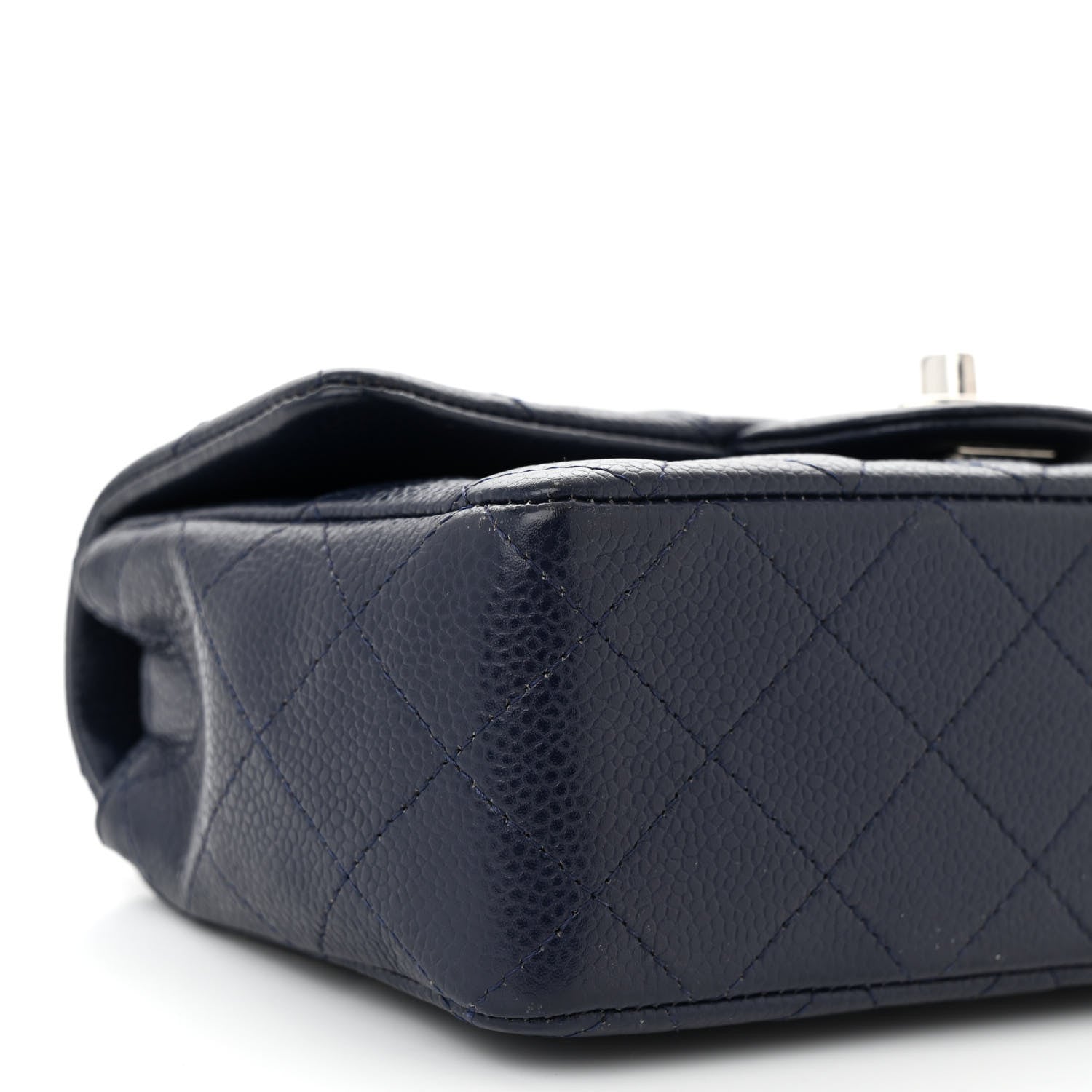 Chanel Caviar Quilted Mini Rectangular Flap Navy 9 of 10