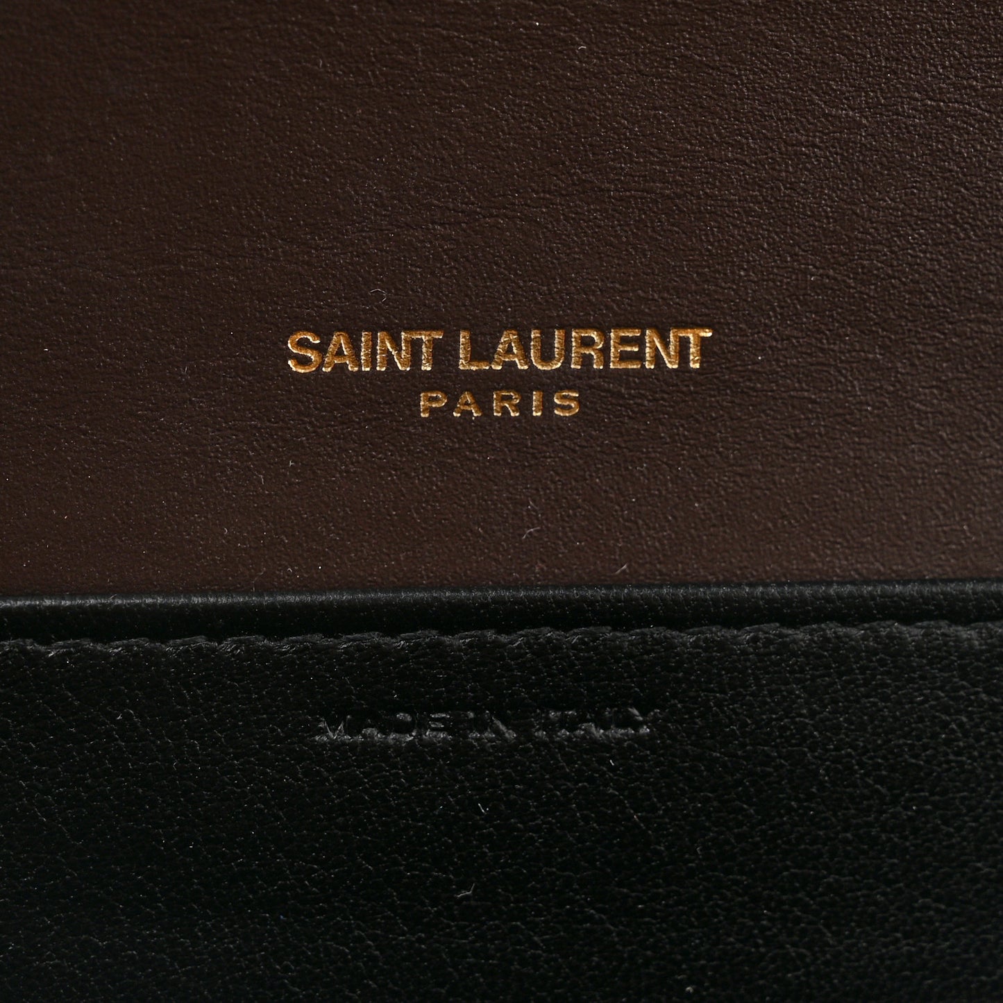 Patent Uptown Chain Wallet  Brown