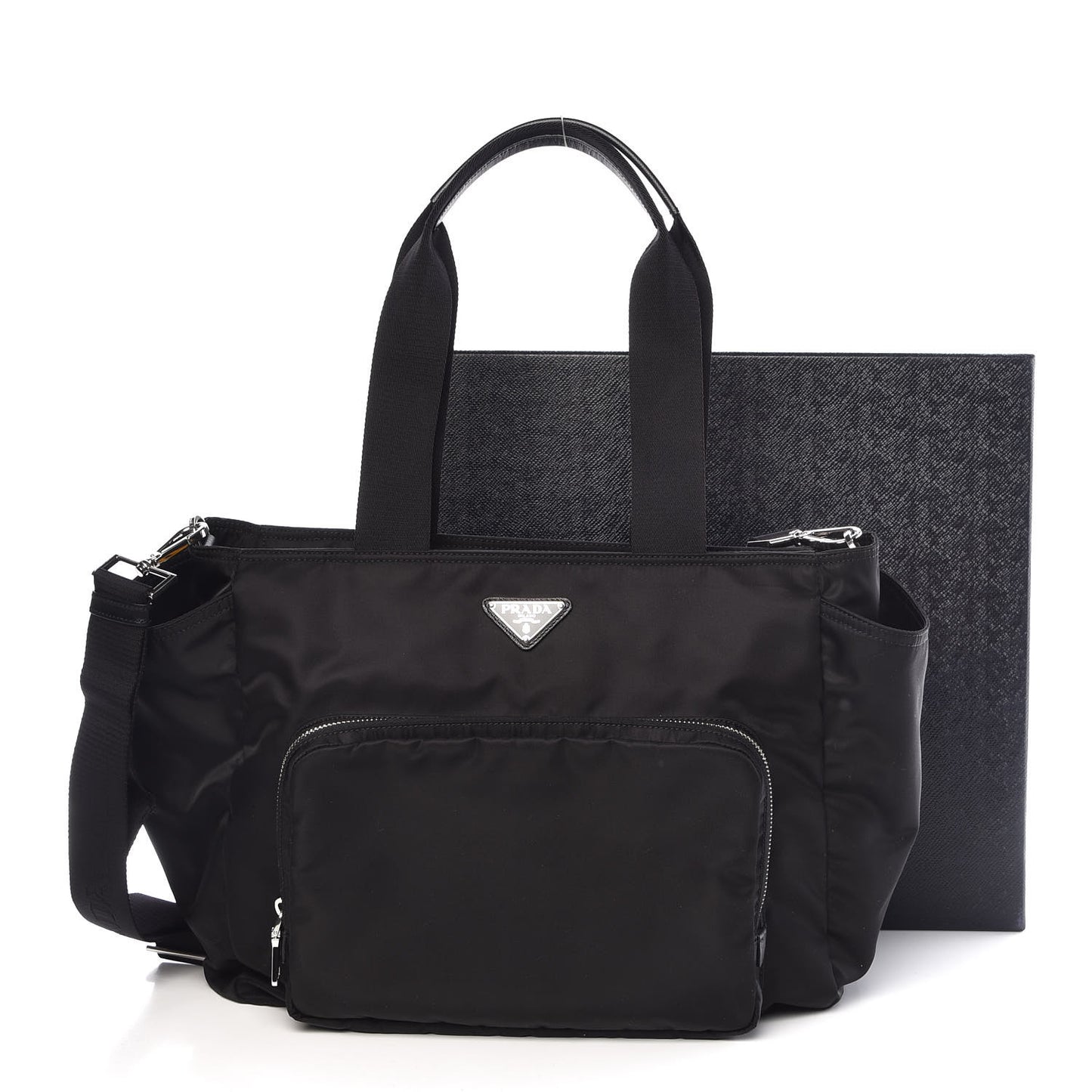 Nylon Vela Baby Bag Black