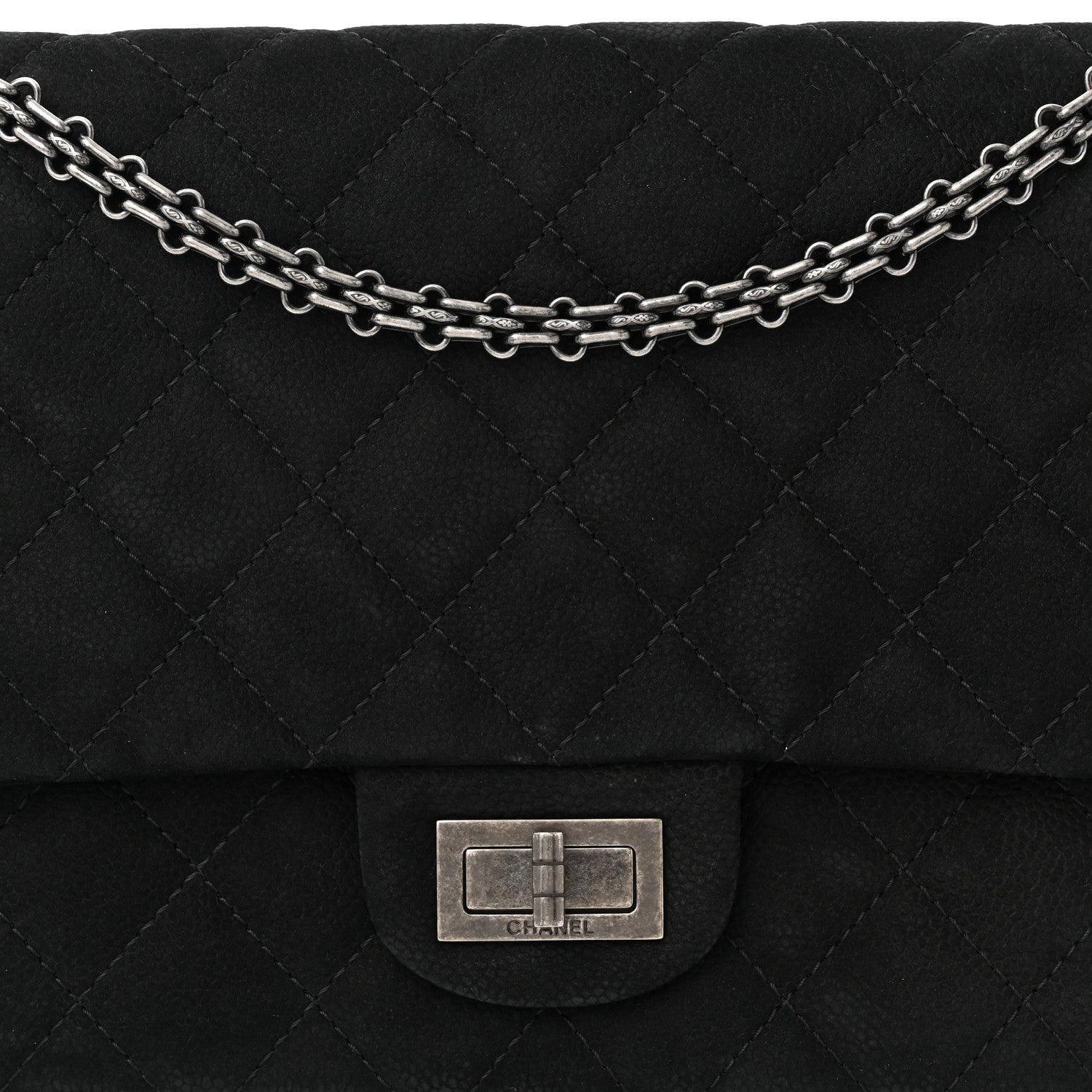 Chanel Iridescent Caviar Quilted 2.55 Reissue 227 Flap Black 8 of 11