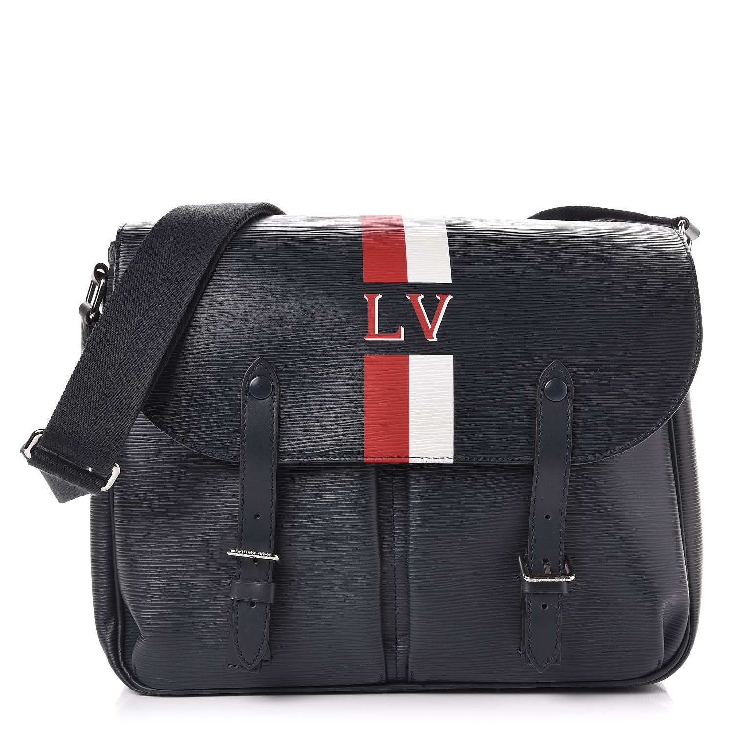 Louis Vuitton Epi Christopher Messenger Navy Stripes 1 of 9