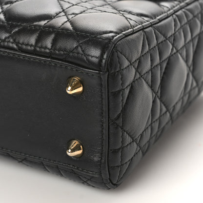 Christian Dior Lambskin Cannage Small Lucky Badges My Lady Dior Black 8 of 8