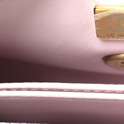 Chanel Iridescent Caviar Quilted Extra Mini Coco Handle Flap Light Pink 7 of 11