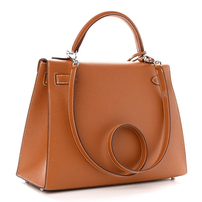 Hermes Epsom Kelly Sellier 32 Gold 3 of 10