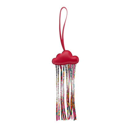 Hermes Swift Silk Twill Cord Cloud Bag Charm  Rose Pourpre 1 of 4