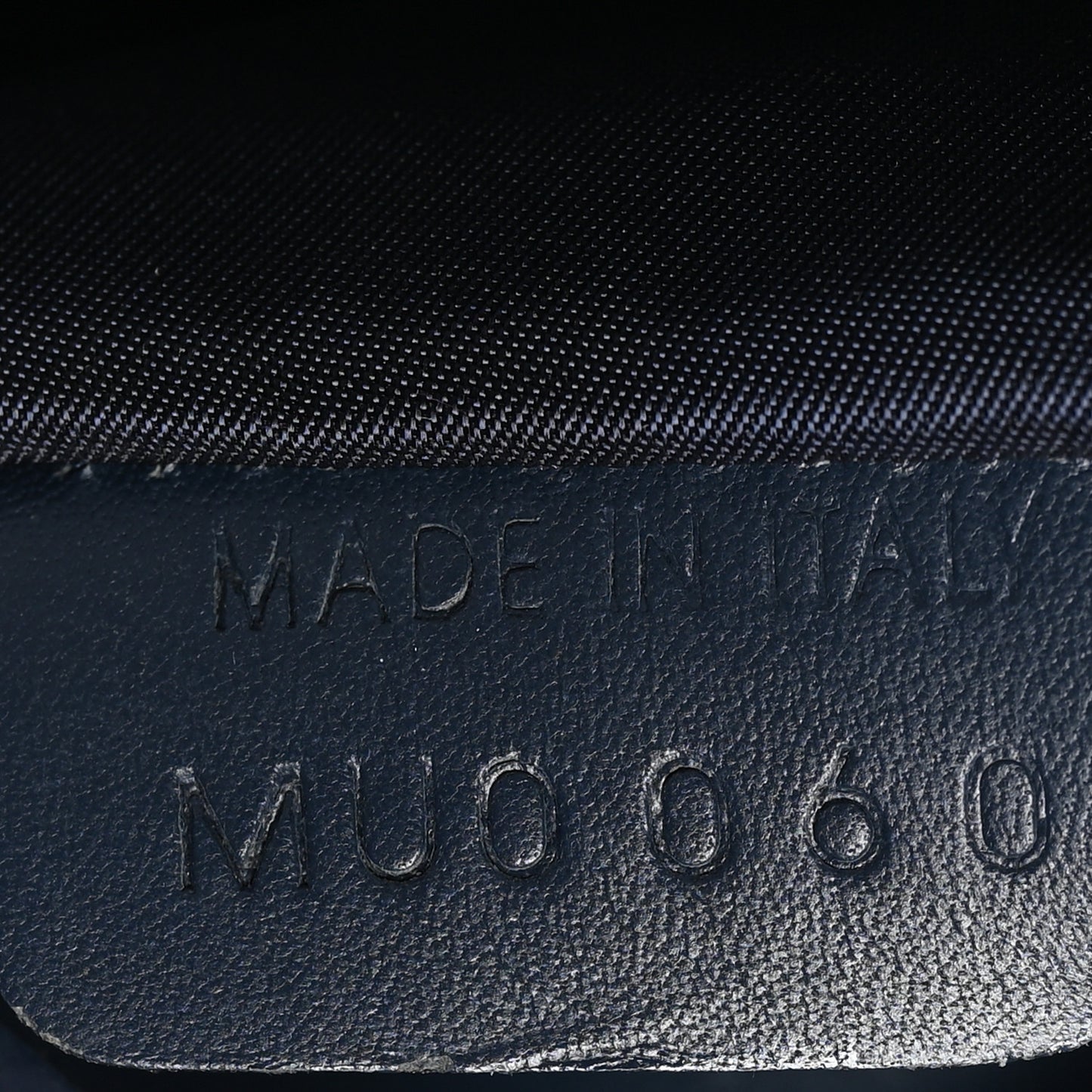 Monogram Mini Saddle Wristlet Navy Blue