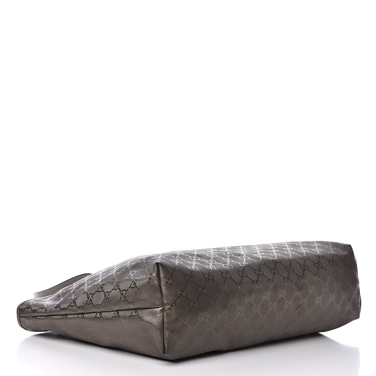 Gucci Imprime Monogram Medium Zippered Shopping Tote Pewter 4 of 16