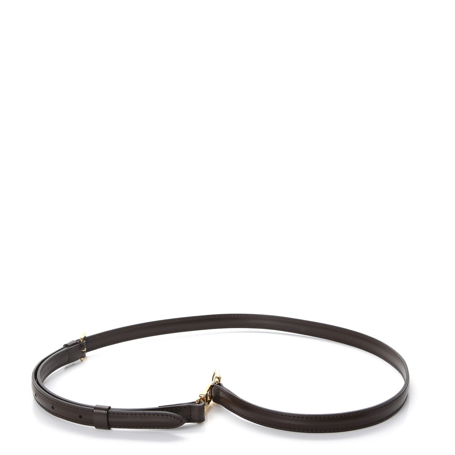 Louis Vuitton Calfskin 16mm Adjustable Shoulder Strap Brown 3 of 5