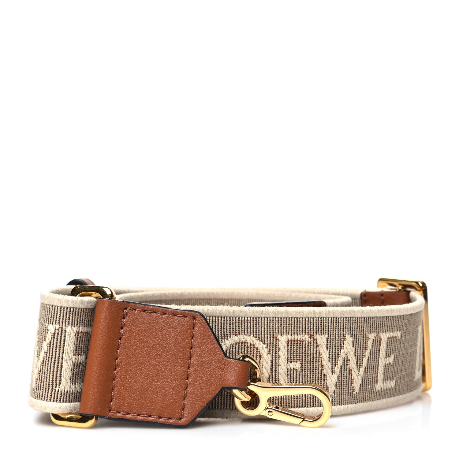 Loewe Calfskin Jacquard Anagram Strap Natural Tan 1 of 5