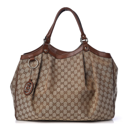 Gucci Monogram Large Sukey Tote Brown 1 of 11