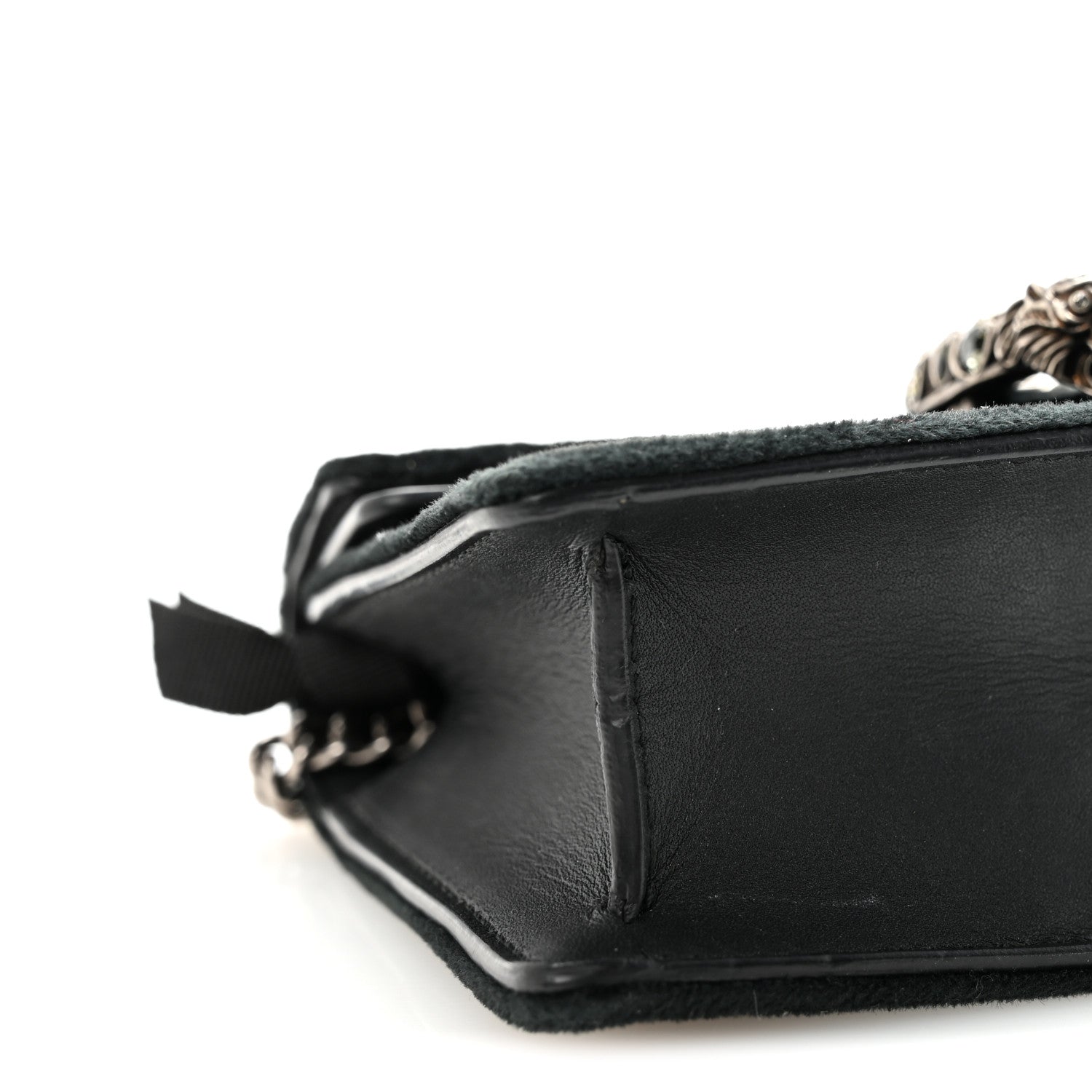 Gucci Velvet Super Mini Dionysus Shoulder Bag Black 8 of 9