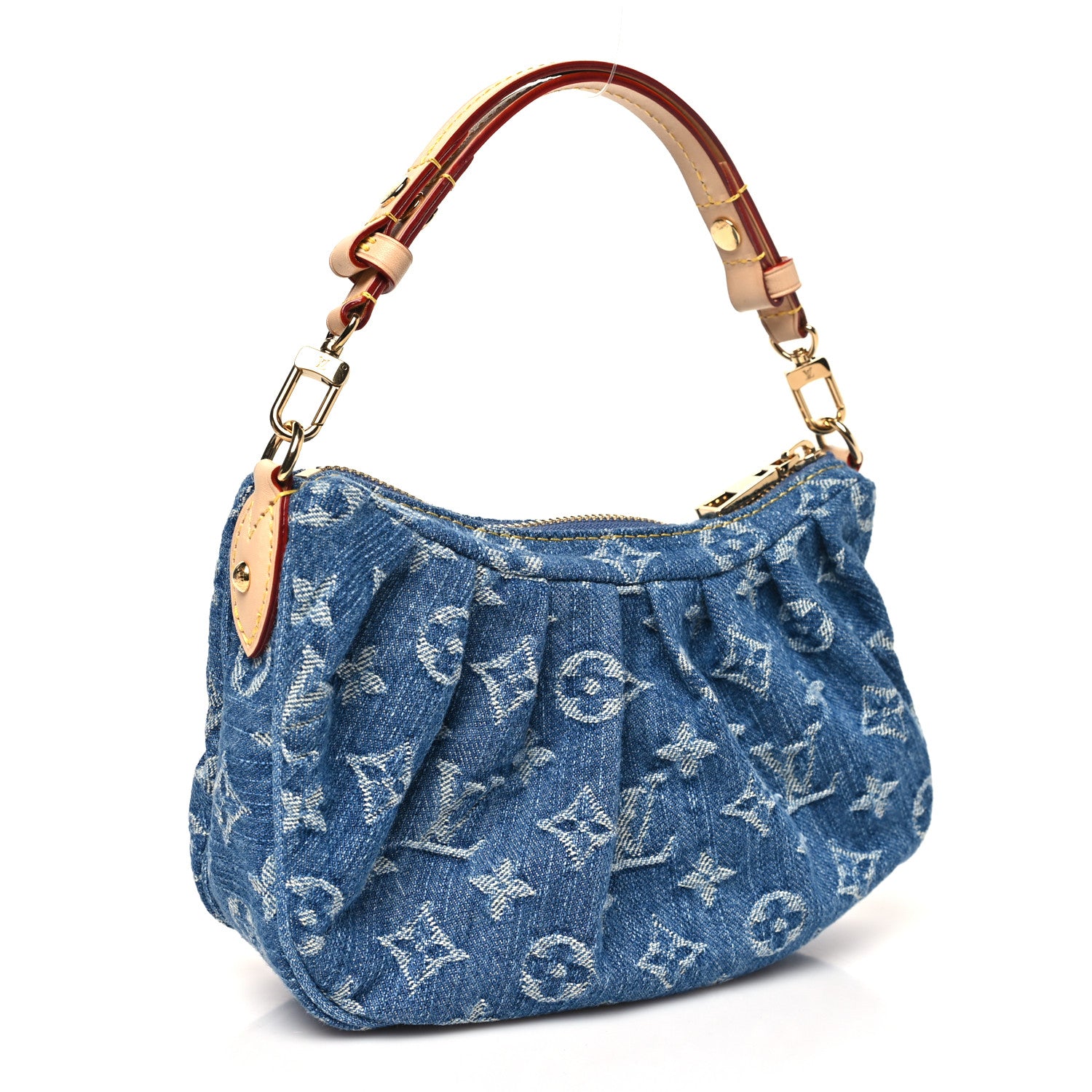 Louis Vuitton Monogram Denim Pochette Valley Blue 3 of 10