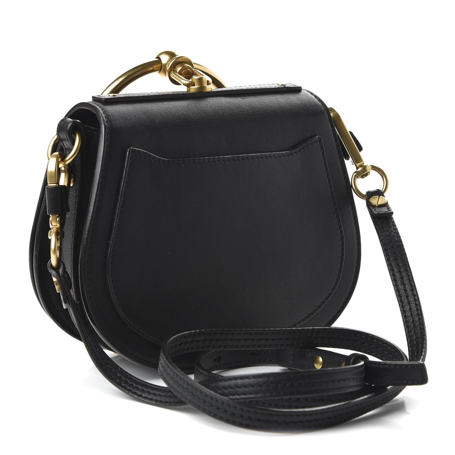 Chloe Calfskin Small Nile Bracelet Bag Black 3 of 9