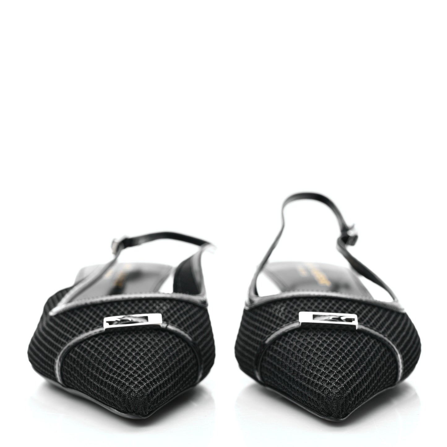 Mesh Oxalis Slingback Pumps 37 Black