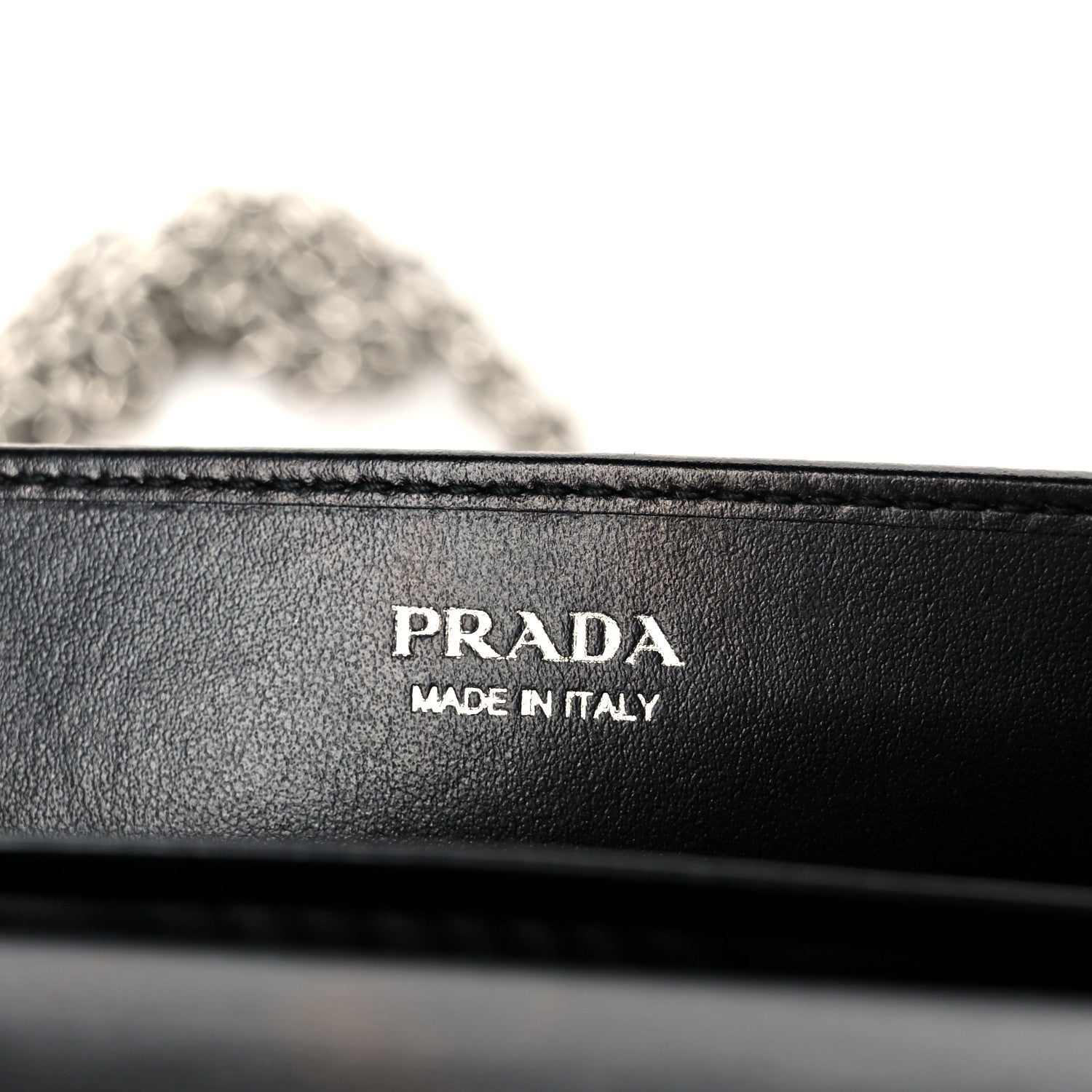 Prada Satin Crystal Metal Triangle Logo Mini Crossbody Bag Cristal 7 of 10