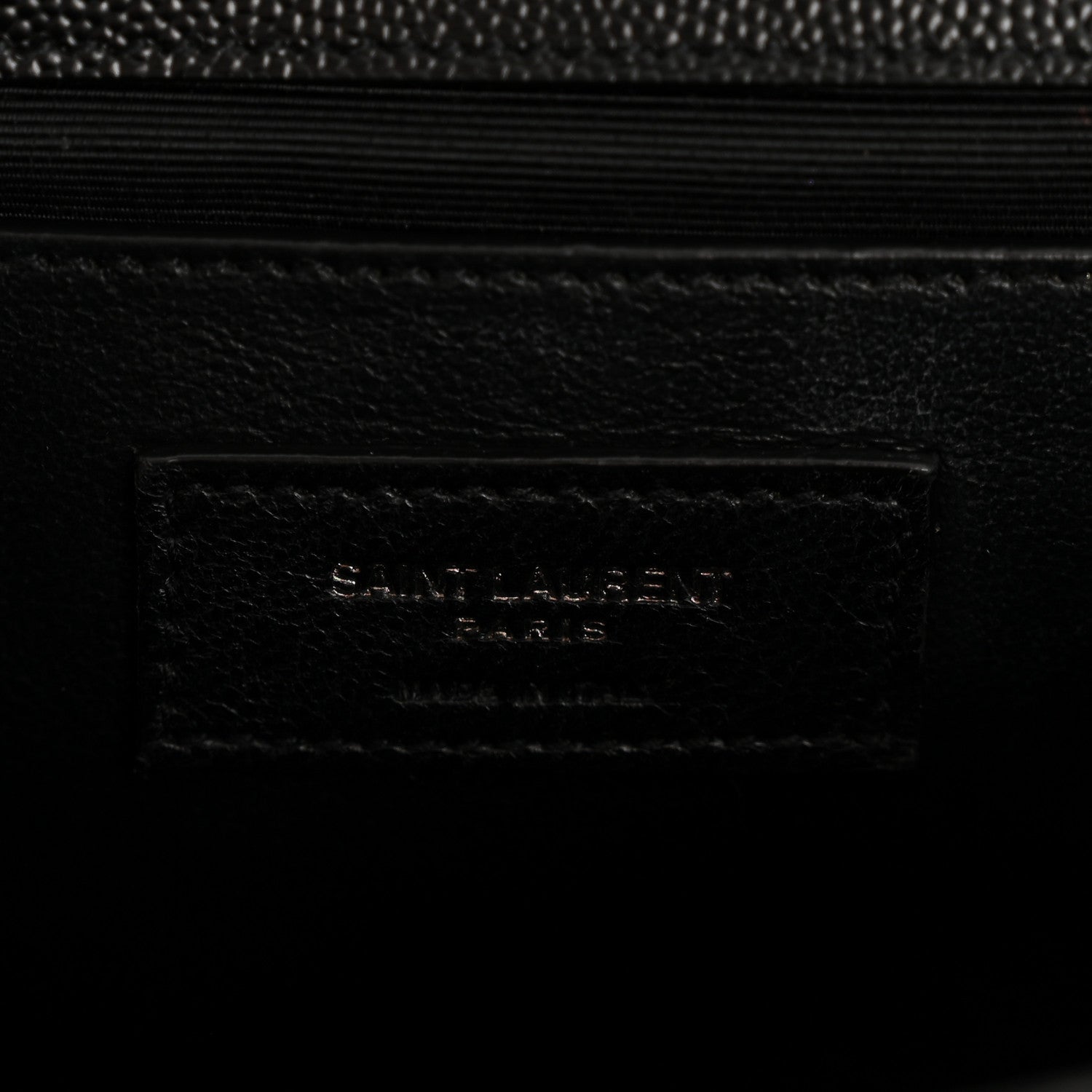 Saint Laurent Grain De Poudre Textured Mixed Matelasse Triquilt Medium Monogram Monochrome Satchel Black 6 of 13
