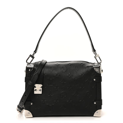 Louis Vuitton Calfskin Debossed Monogram Side Trunk Black 1 of 10