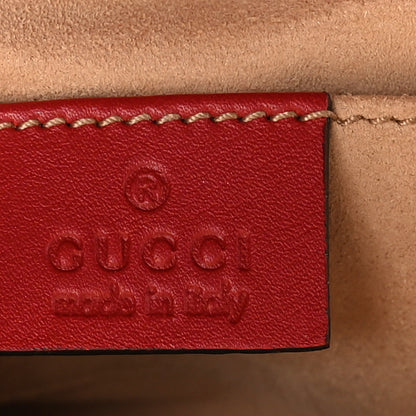 Gucci GG Supreme Monogram Moon Calfskin Small Padlock Shoulder Bag Beige Blue Hibiscus Red Mystic White 6 of 9
