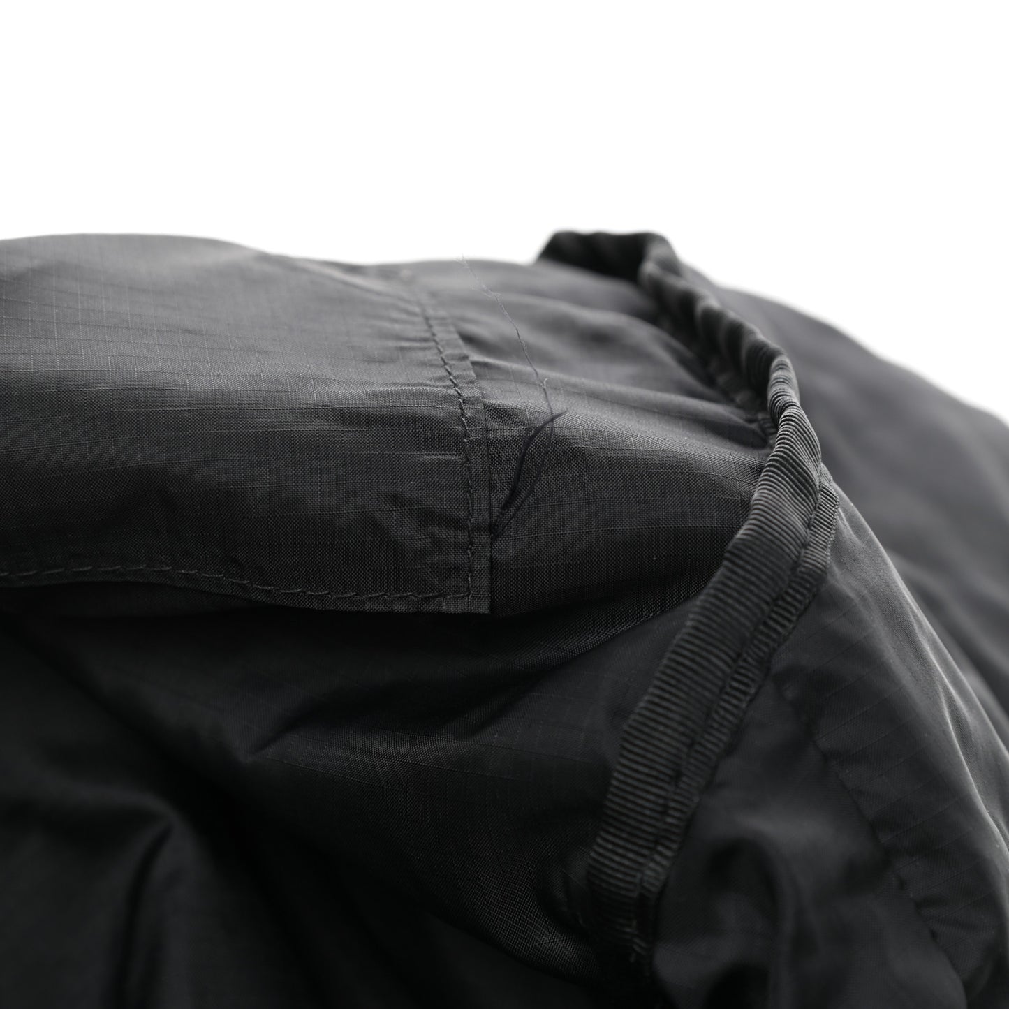 Nylon City Fold Up Backpack Belt Bag Black