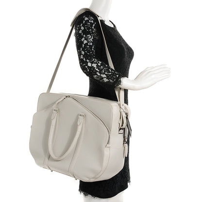 Alexander Wang Textured Calfskin Dimanche Satchel Light Heather Grey 2 of 8