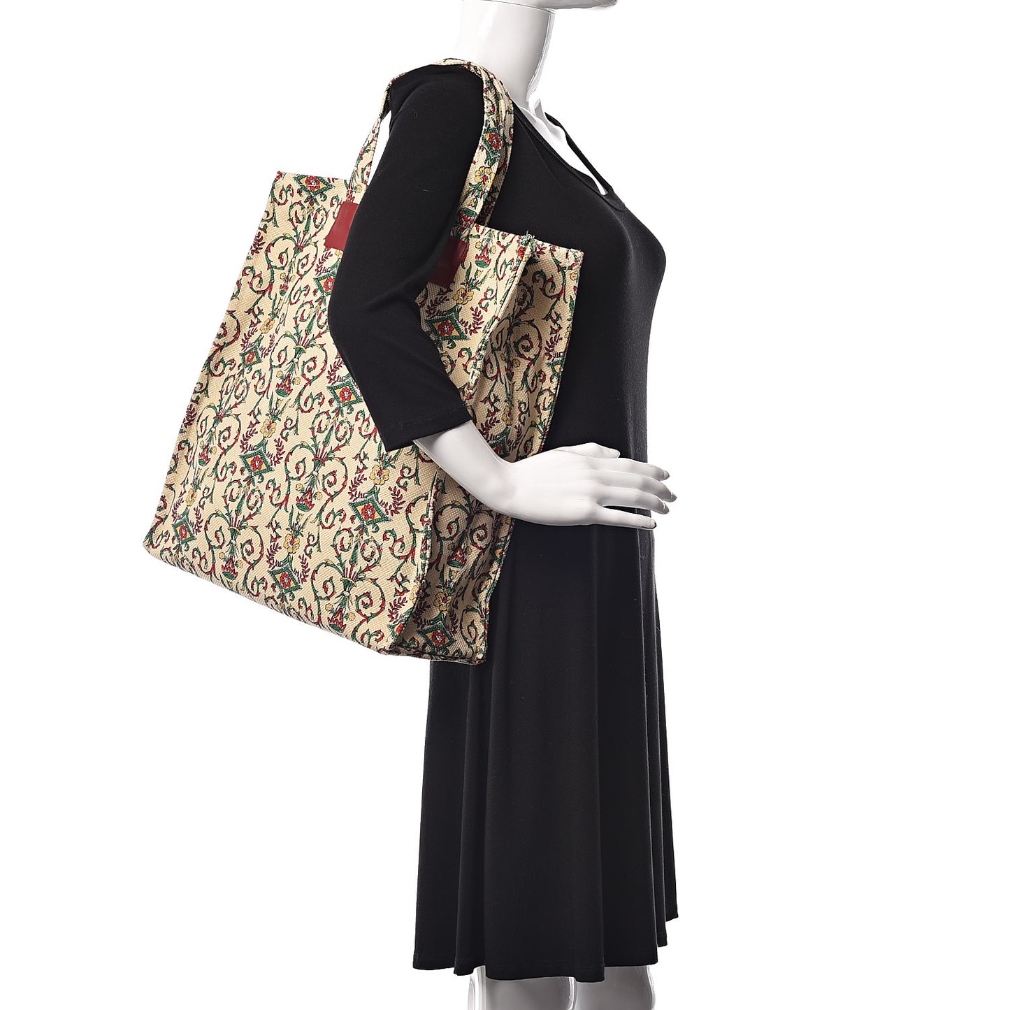 Canvas Garden Store Floral Vertical Tote Multicolor