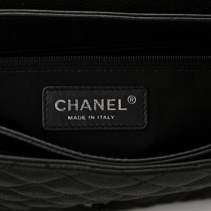Chanel Caviar Quilted Medium Rock In Rome Single Flap Black 6 of 13