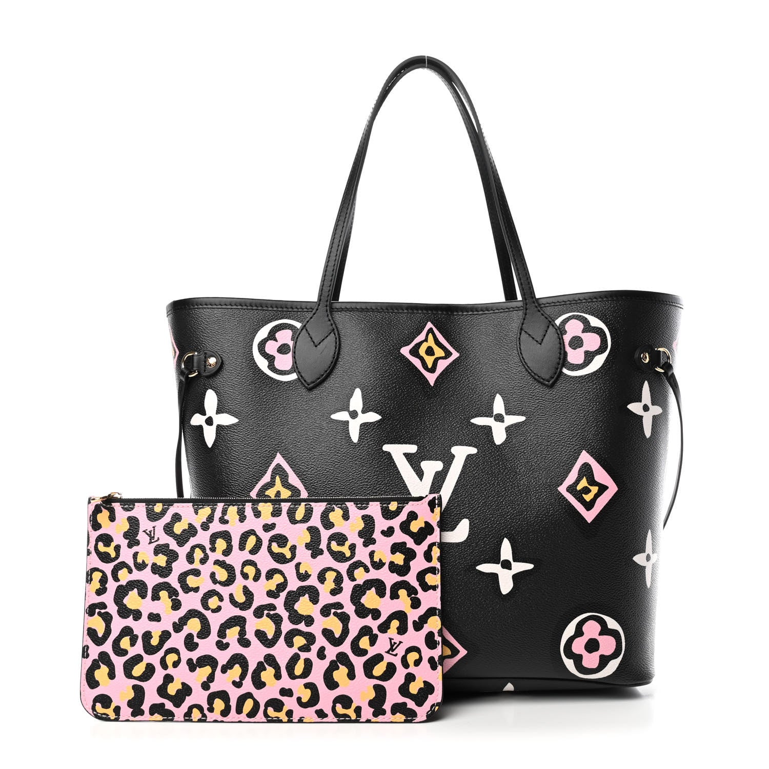 Louis Vuitton Monogram Giant Wild At Heart Neverfull MM Black 1 of 4