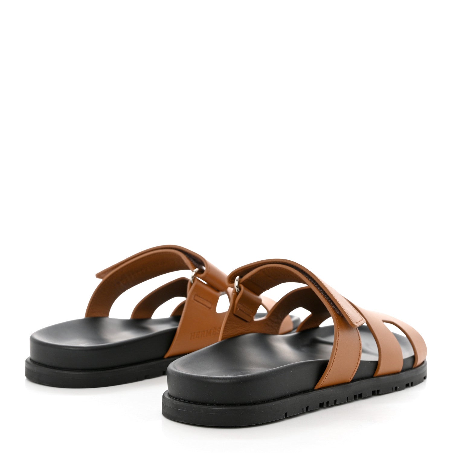 Hermes Calfskin Womens Chypre Sandals 40 Gold 4 of 9