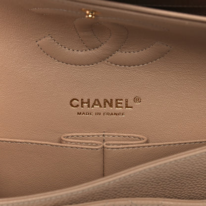 Chanel Caviar Quilted Medium Double Flap Beige 6 of 12