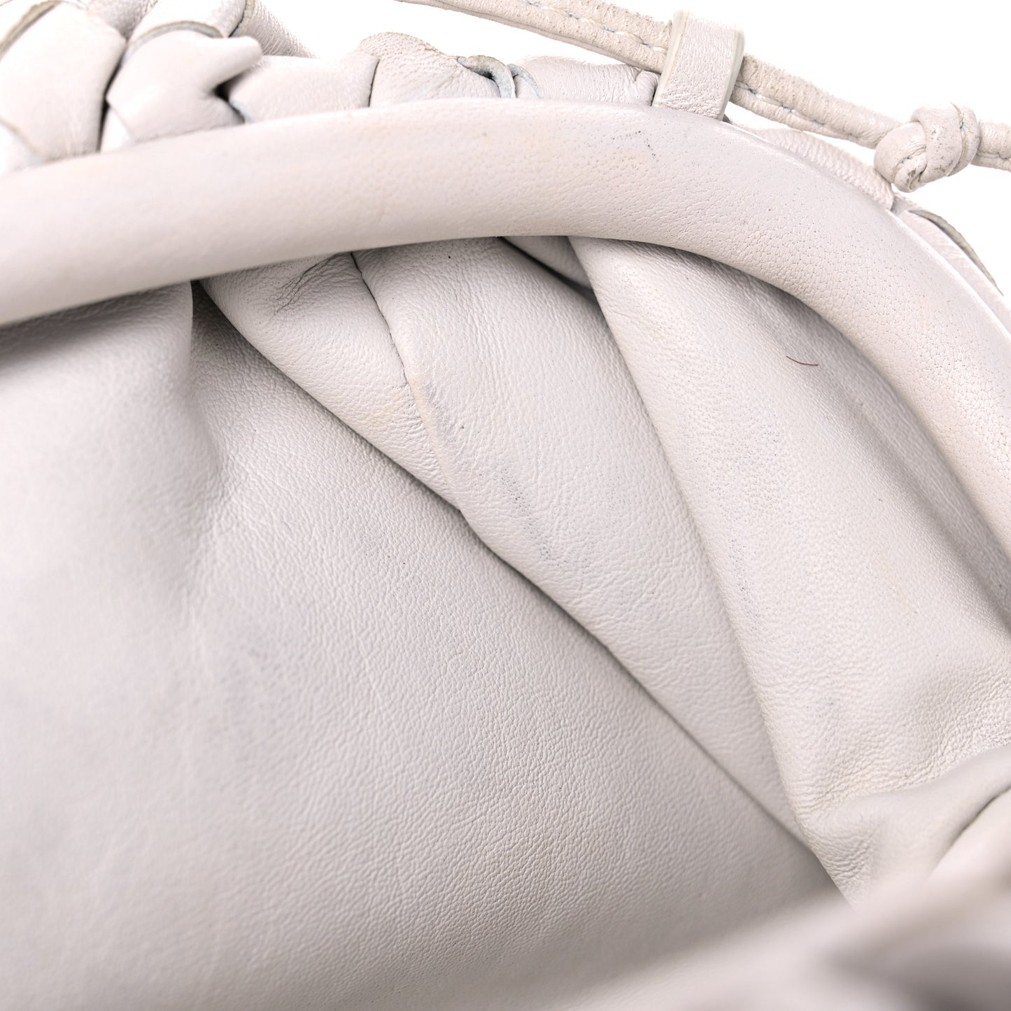 Nappa Intrecciato The Mini Pouch Chalk
