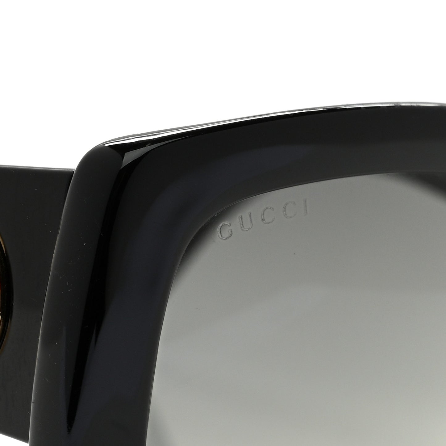 Acetate Square Frame Sunglasses GG0141S Black