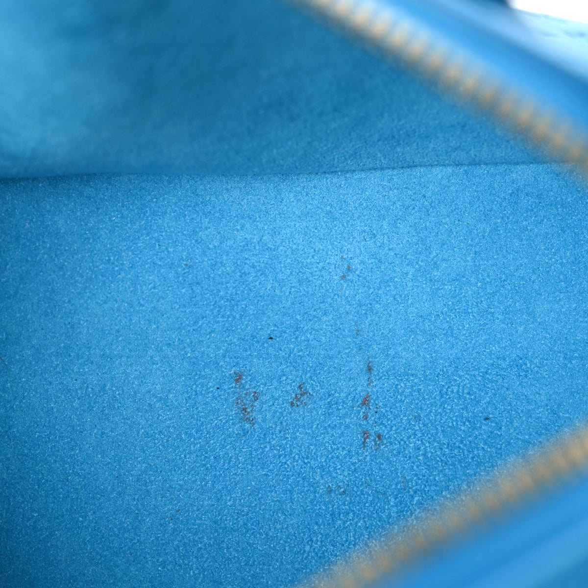 Louis Vuitton Calfskin Nanogram Embossed Speedy Bandouliere 20 Blue 10 of 10