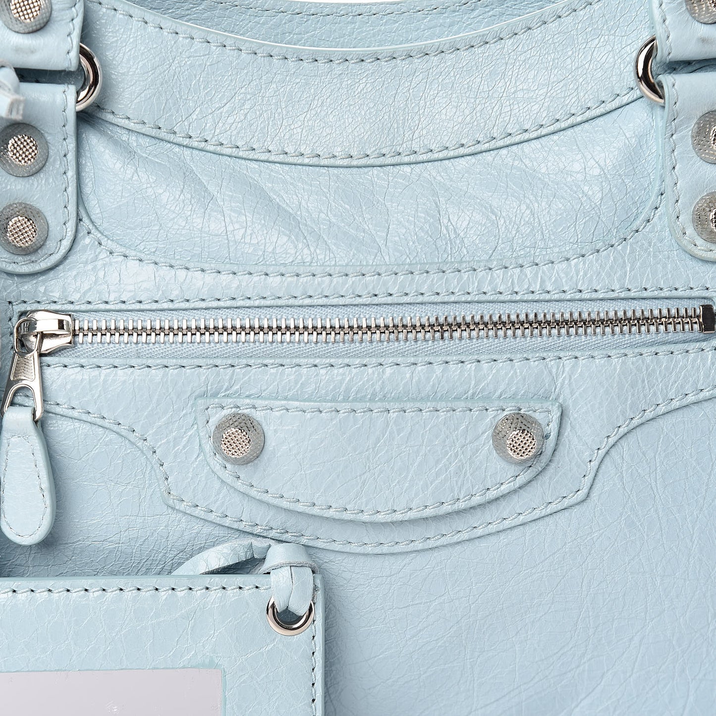 Agneau Giant 12 Silver Hardware Town Bleu Dragee