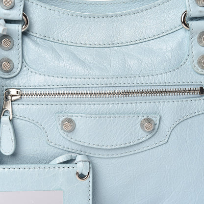 Balenciaga Agneau Giant 12 Silver Hardware Town Bleu Dragee 10 of 10