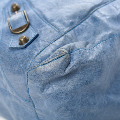 Balenciaga Agneau Classic Hardware Day Hobo Bleu Glacier 8 of 19