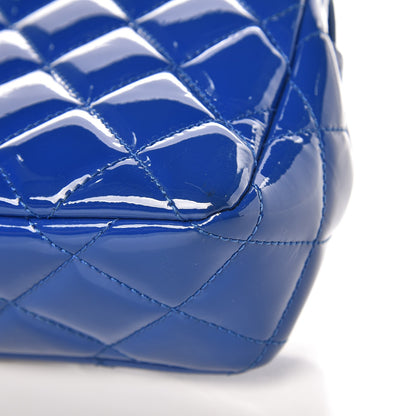 Chanel Patent Quilted Small Coco Shine Flap Blue 20 of 21