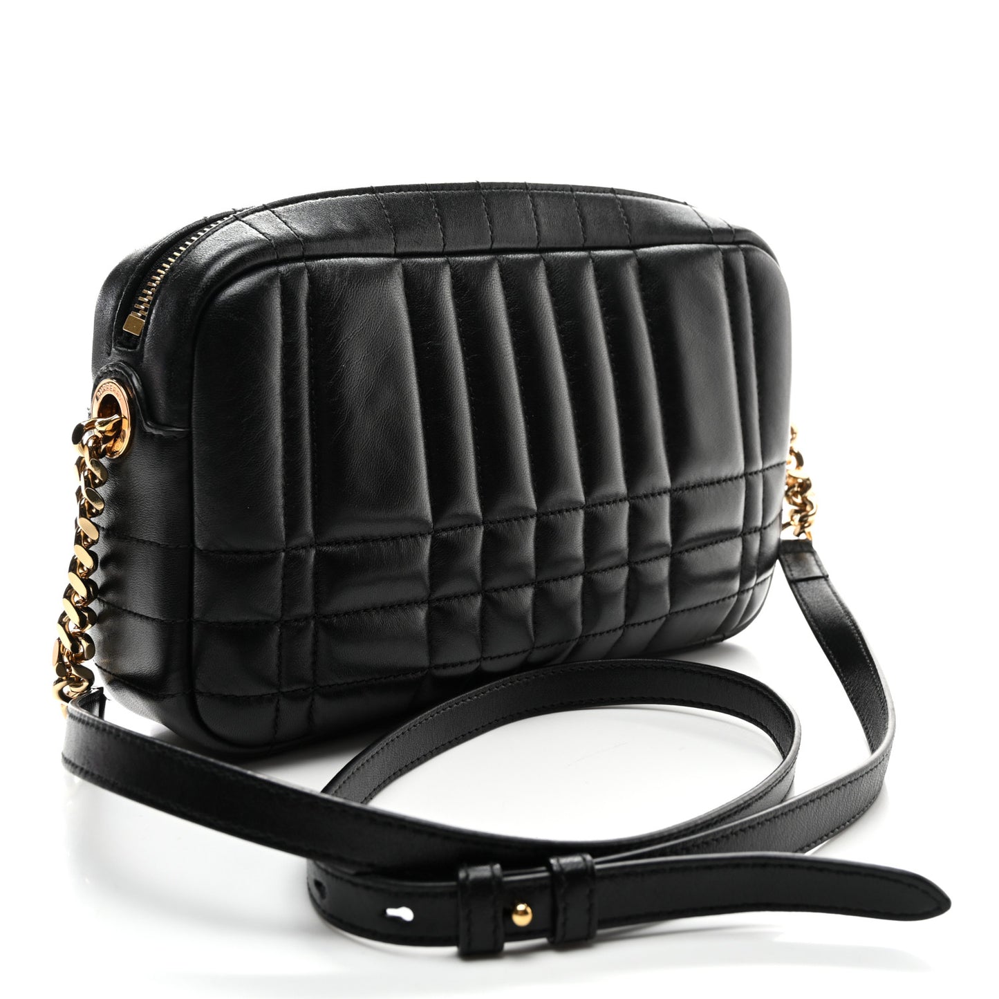 Calfskin Quilted Small Lola Camera Bag Black
