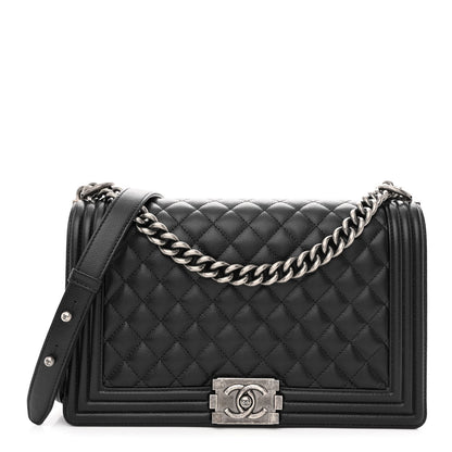 Chanel Caviar Quilted New Medium Boy Flap Black 1 of 10