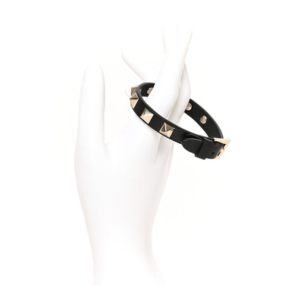 Valentino Garavani Vitello Rockstud Bracelet Black 2 of 4
