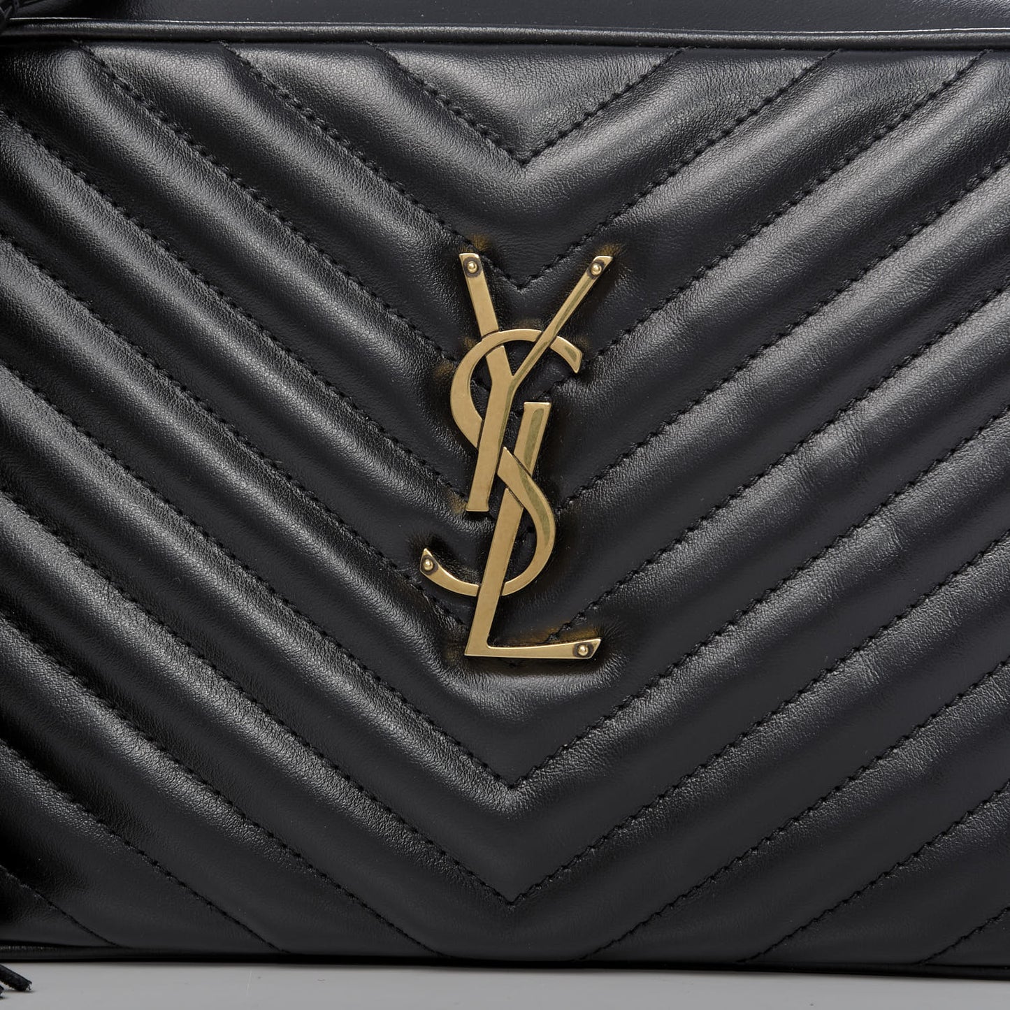 Calfskin Matelasse Monogram Lou Camera Bag Black