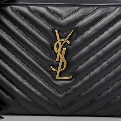 Saint Laurent Calfskin Matelasse Monogram Lou Camera Bag Black 9 of 9