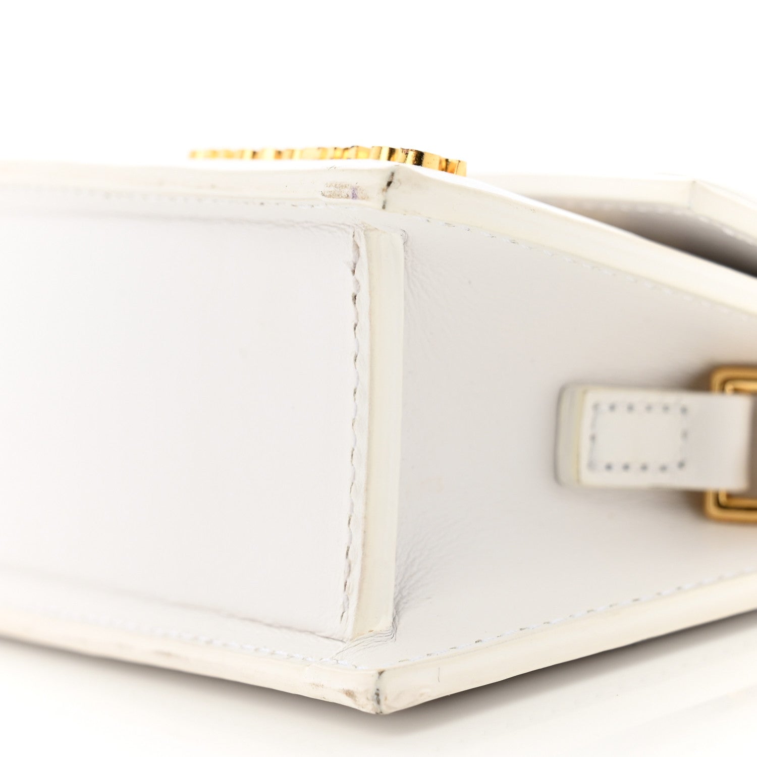 Jacquemus Smooth Calfskin Le Chiquito Long White 9 of 11