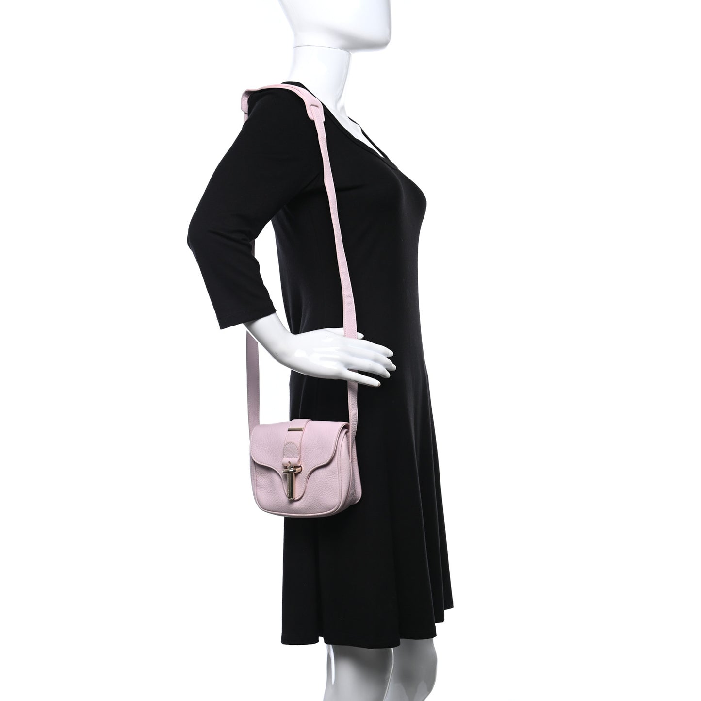 Grained Calfskin Tube XS Rose Poudre