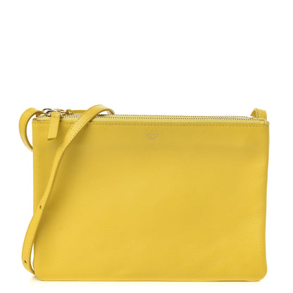 Celine Lambskin Large Trio Crossbody Bag Sun Yellow 1 of 11