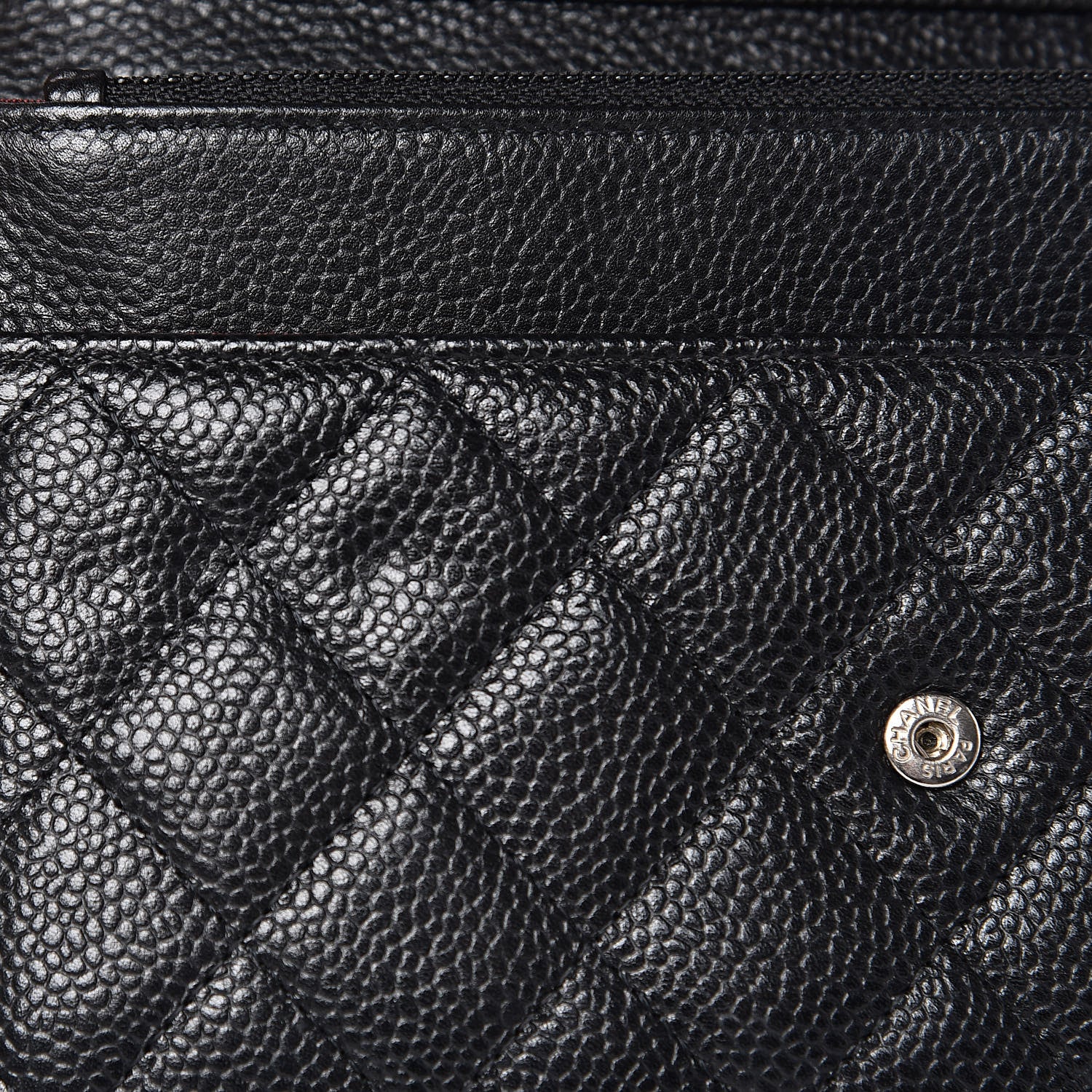 Chanel Caviar Quilted Wallet On Chain WOC Black 14 of 15