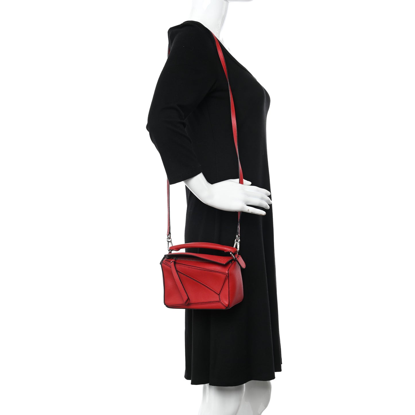 Calfskin Mini Puzzle Bag Pomodoro
