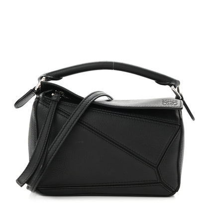 Loewe Calfskin Mini Puzzle Bag Black 1 of 9