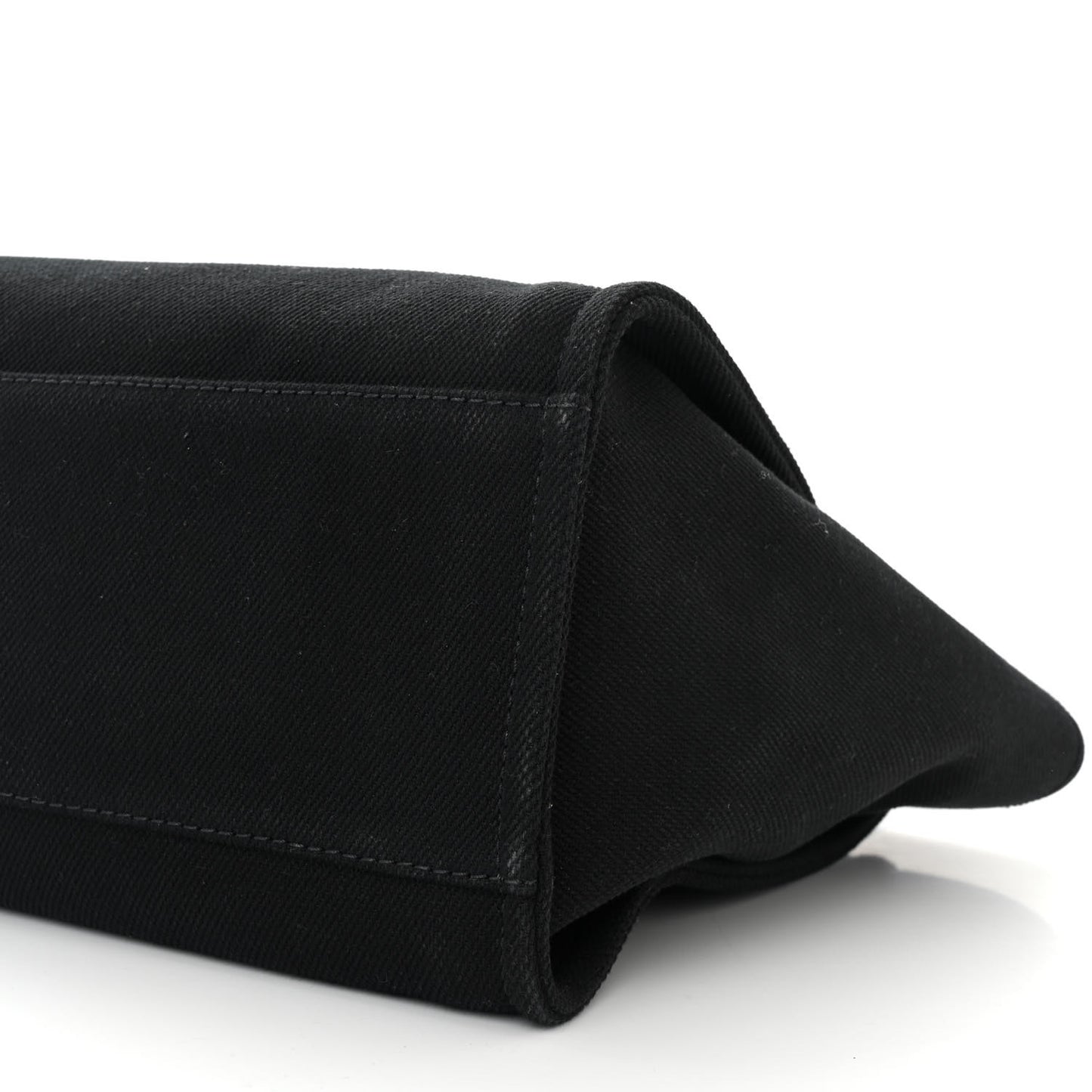 Canvas Pearl Medium Deauville Tote Black