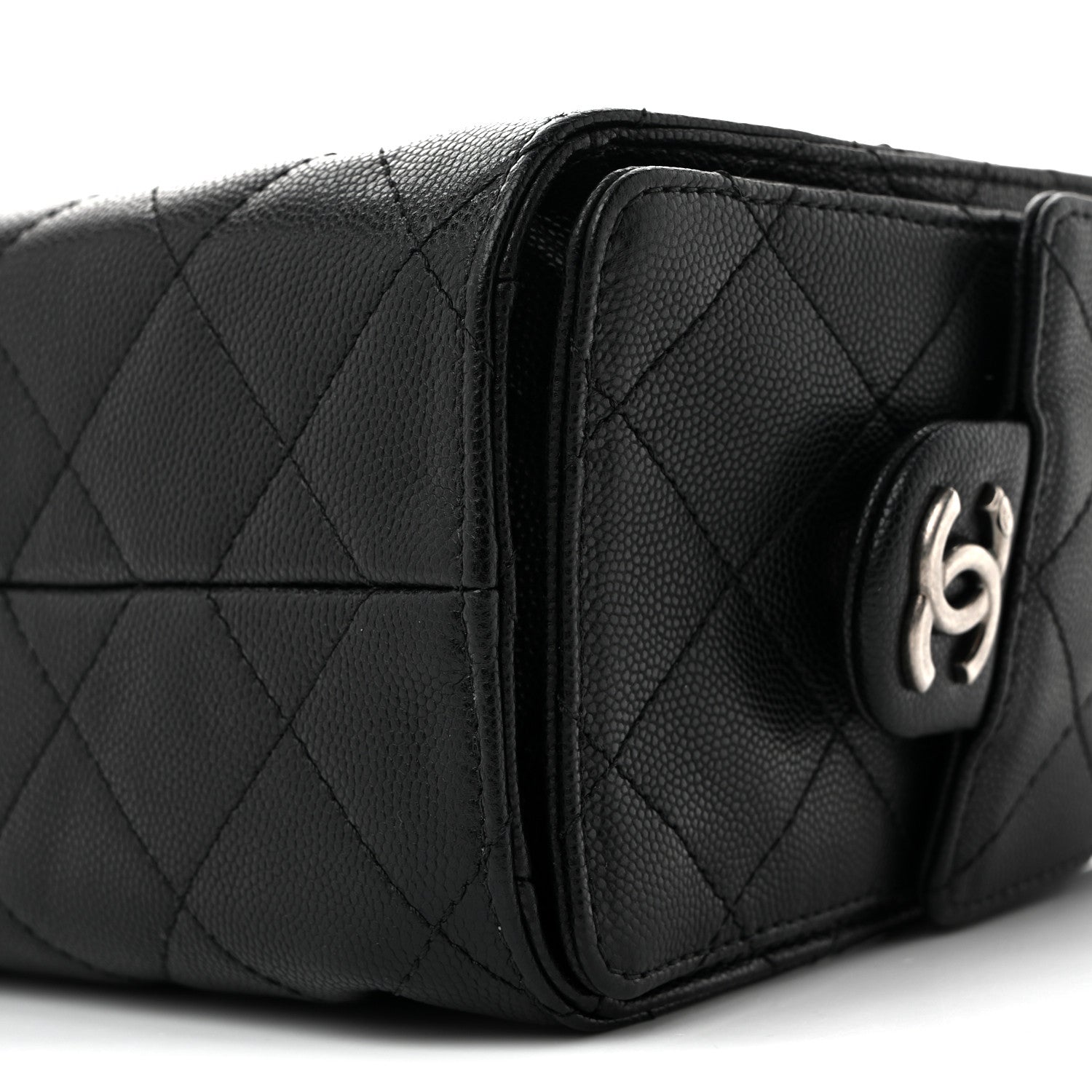 Chanel Caviar Quilted Mini Chanel 25 Handbag Black 9 of 9
